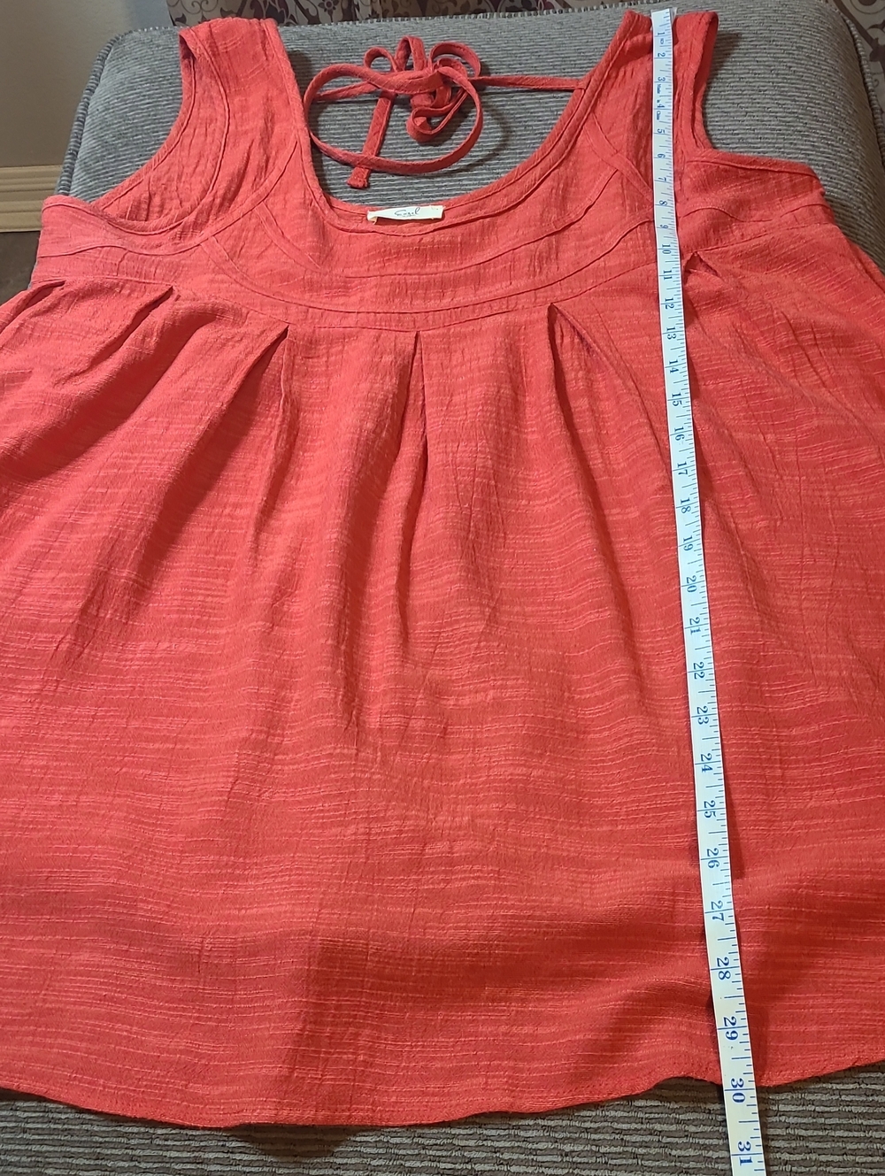 Easel Pleated Babydoll Blouse - Picture 11 of 12